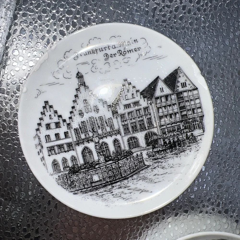 Set of 3 Vintage ALTENKUNSTADT Meldorf Germany Butter Pat‎ Plates